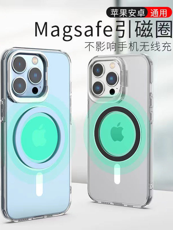 Maqnit halqası, maqnit bərkidicisi, MagSafe, boyalı örtük və quyruq hissəsi olan maqnitləşdirilmiş yamaqlı simsiz qəbuledici.