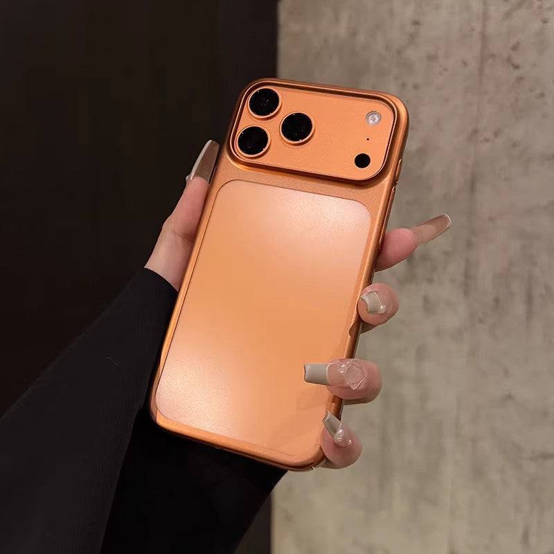 [Anti-barmaq izi] Apple 17promax mobil telefon qutusu, yeni yüngül və nazik elektrolizlənmiş Xingyu Narıncı iPhone17pro sadə, dəbli və yüksək səviyyəli 17pro düşməyə qarşı cüt üslublu yaradıcı sərt çanta üçün uyğundur