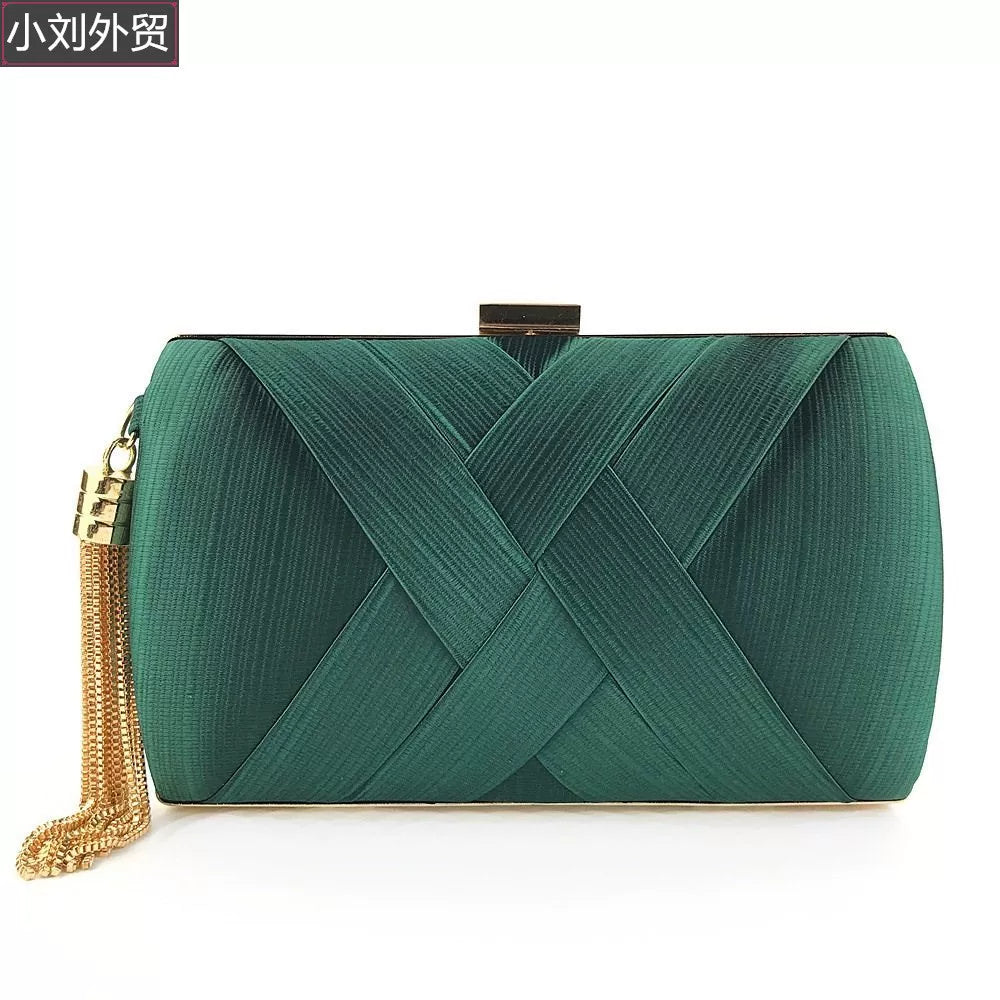 Handmade clutch evening bag wedding party graduation bridal bag