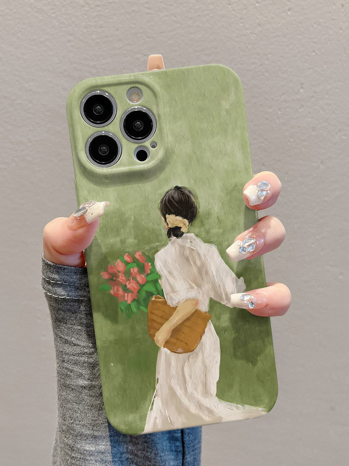Apple Huawei vivo Xiaomi oppo Redmi Honor OnePlus iPhone17 mobil telefon üçün uyğundur 16Promax film 15 bahar yağlı boya qız 14 yeni model 13 isti model 12 gözəl görünüşlü Mate80