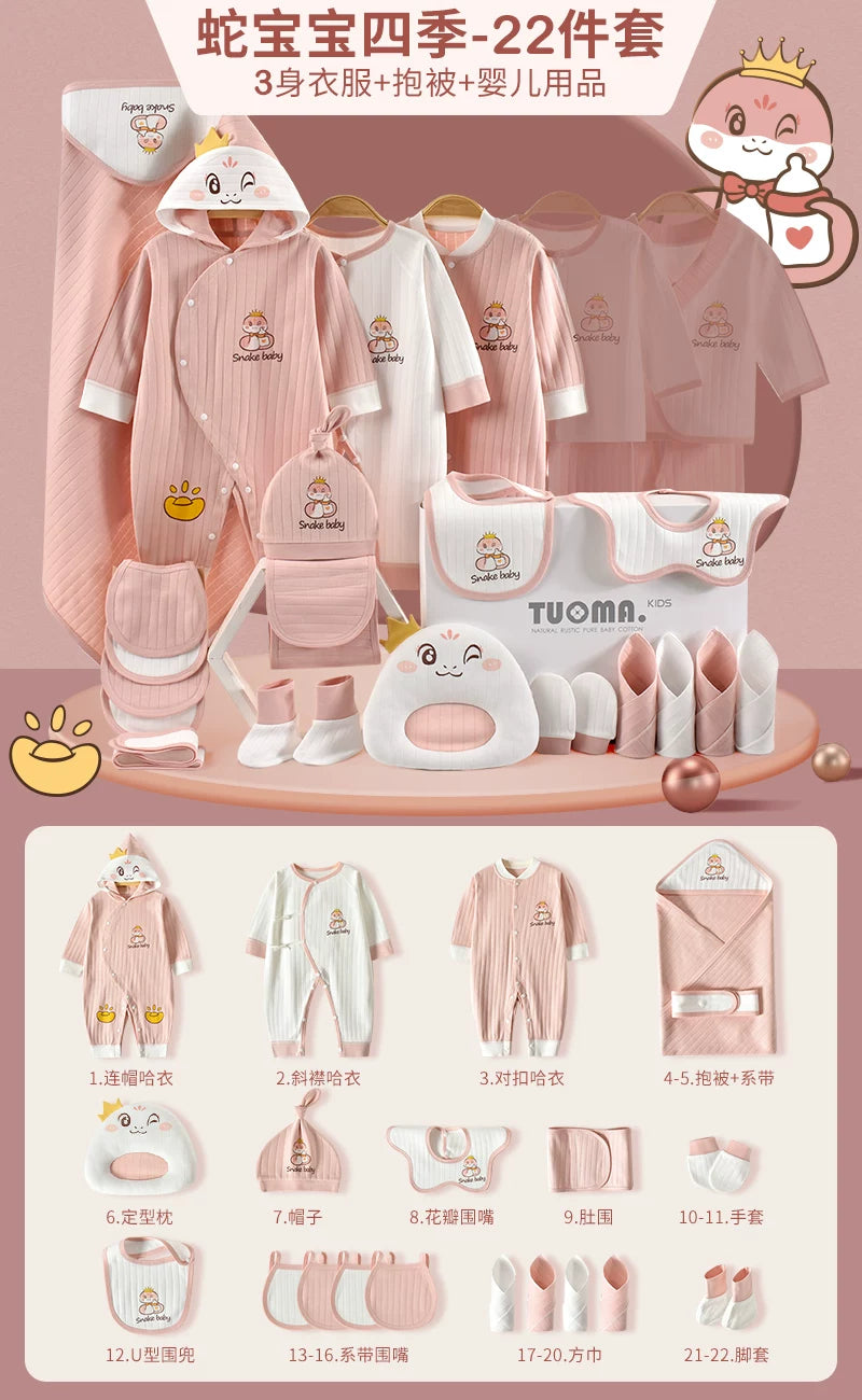 Körpə geyimləri, yeni doğulmuş körpələr üçün hədiyyə qutusu, təmiz pambıq dəsti, yeni doğulmuş körpələr üçün hədiyyələrin tam kolleksiyası, dolunay şənliyi və daha çox şey.