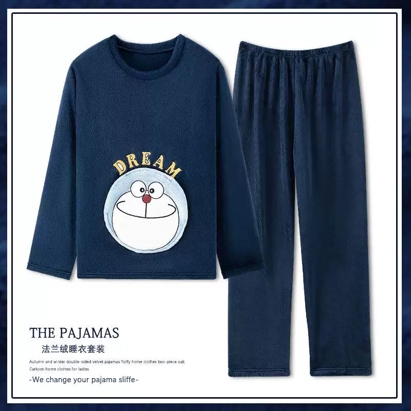 cütlük pijama dəsti qış qadın kişilər pijama ev geyimləri pijama