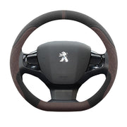 Peugeot 308 Sükan Çarxı Qış Xüsusi Zamşa Flis Stil 16-2019 Sürüşməyə Qarşı Tər Uducu Avtomobil Sükan Çarxı İsti