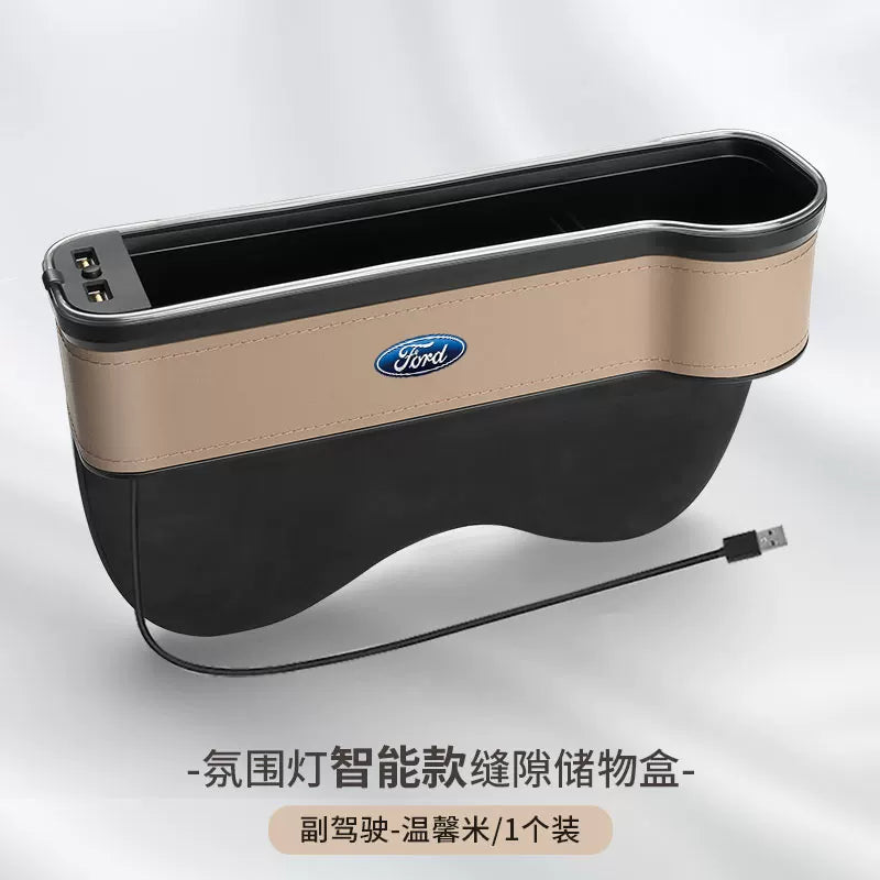 Suitable for Ford Escort, Explorer, Edge, Mondeo, Territory seat gap storage box for car interiors