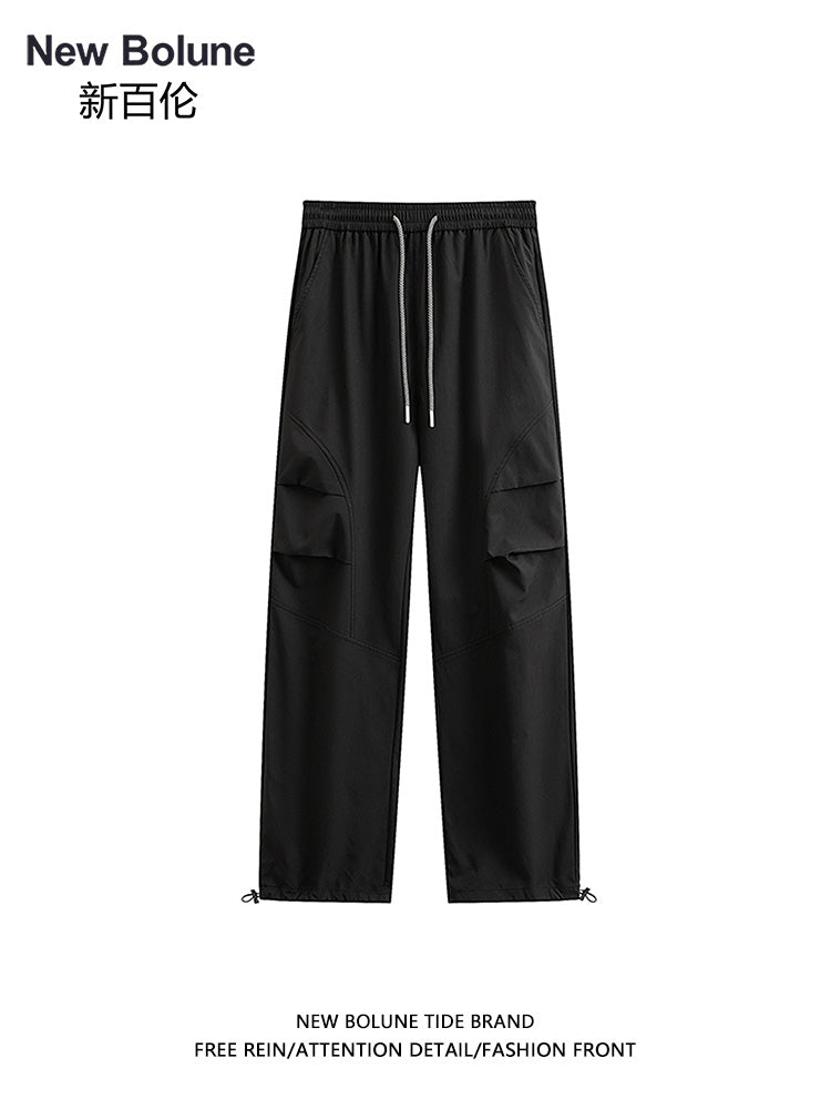 NEW BOLUNE/New Balance Autumn/Winter Functional Loose, Tapered Leg Cargo Pants, Comfortable Daily and Multifunctional Long Pants