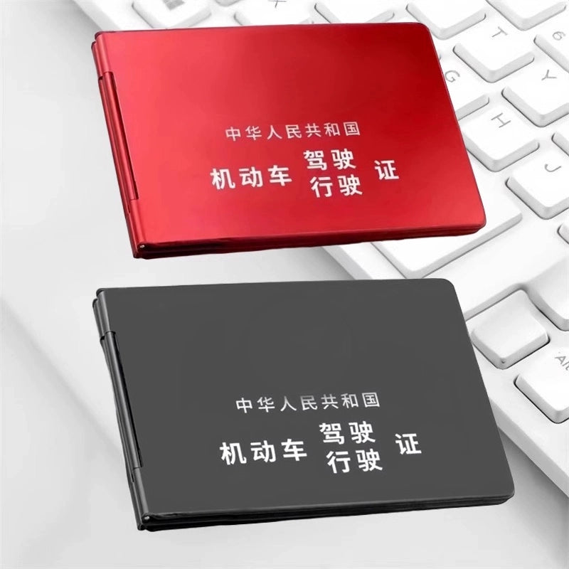 Alüminium Alaşımlı Motorlu Nəqliyyat Vasitəsi Sürücülük Vəsiqəsi Sürücülük Lisenziyası Shell İkisi Bir Arada 2025 Yeni Gələn Sürücü Lisenziyası Sertifikatı Sahibi Mobil Sahibi Çanta