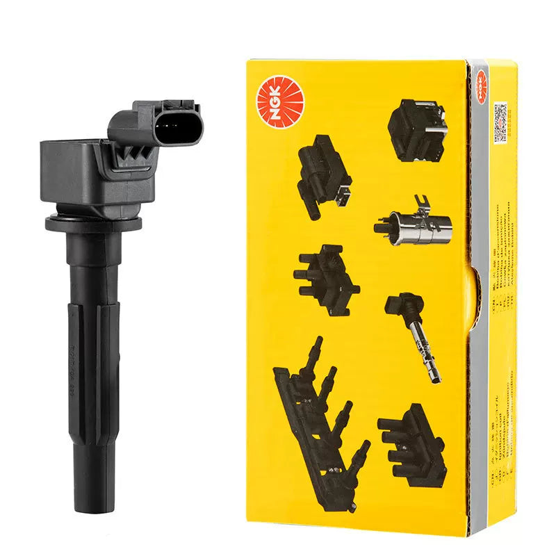 NGK ignition coil high voltage pack compatible with original equipment manufacturer (OEM) vehicles such as the Chevrolet Aveo, Malibu, Sail and Captiva.