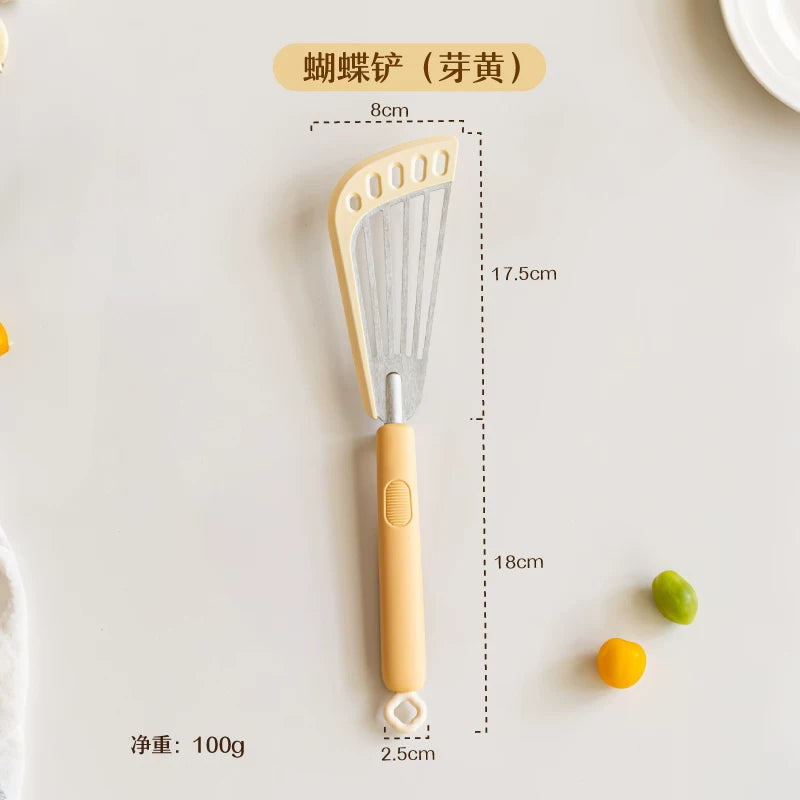 Shuke kəpənək spatula silikon pancake pancake qovurma spatula bişirmə qabı yapışmayan tava xüsusi mətbəx qabları qızartma spatula