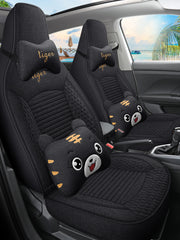 2025 BYD Hiace 07 DM-i Linen Fabric Seat Covers, All Season Universal Car Seat Cushions