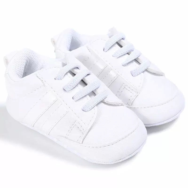 Yeni Doğulmuş Uşaq Ayaqqabı Oğlan Qız Klassik İdman Soft Sole PU Lea