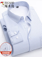 Ağacdələn Qış Kişi İsti Köynəyi, Yun astarlı, Qalın, Orta Yaşlı, Uzunqol Zolaqlı İsti Köynək, Ata Geyimi