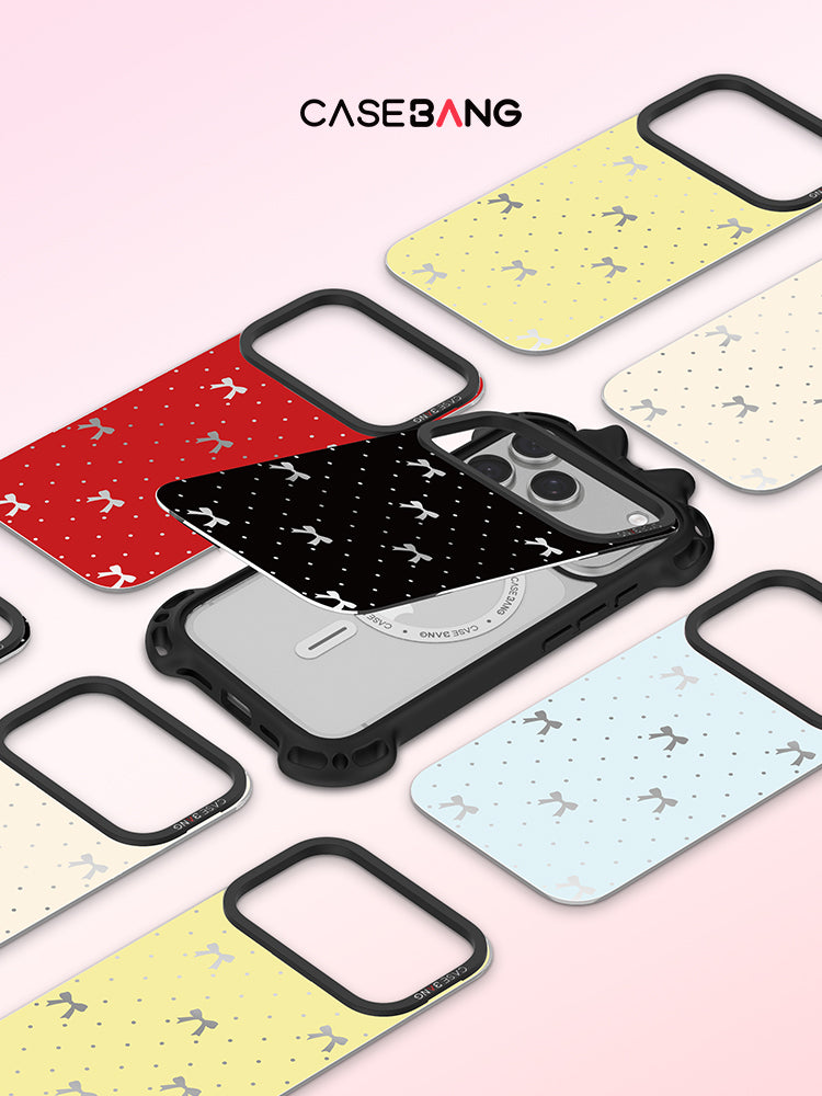 CASEBANG yay qabığı təəccüblü şəkildə dəyişdirilə bilən arxa qabıq qara/çəhrayı/qəhvəyi iPhone17ProMax/17Pro/16Pro üçün uyğun şəffaf MagSafe düşməyə qarşı Apple mobil telefonunun qoruyucu qutusu