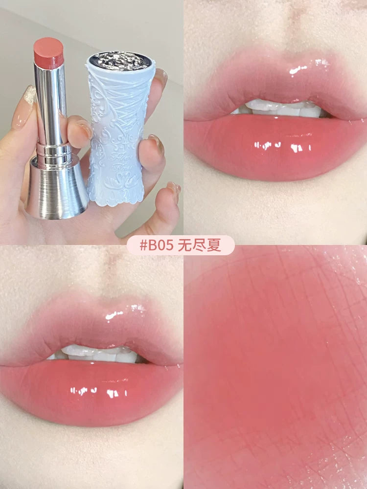 Flower Knows Çiyələk Rokoko Dodaq Kremi, Dodaq Boyası, Dodaq Palçığı, Payız/Qış Parlaqlaşdırıcı Dodaq Parıldadıcısı, Çılpaq Rənglər, Mat Məxmər Sonluq