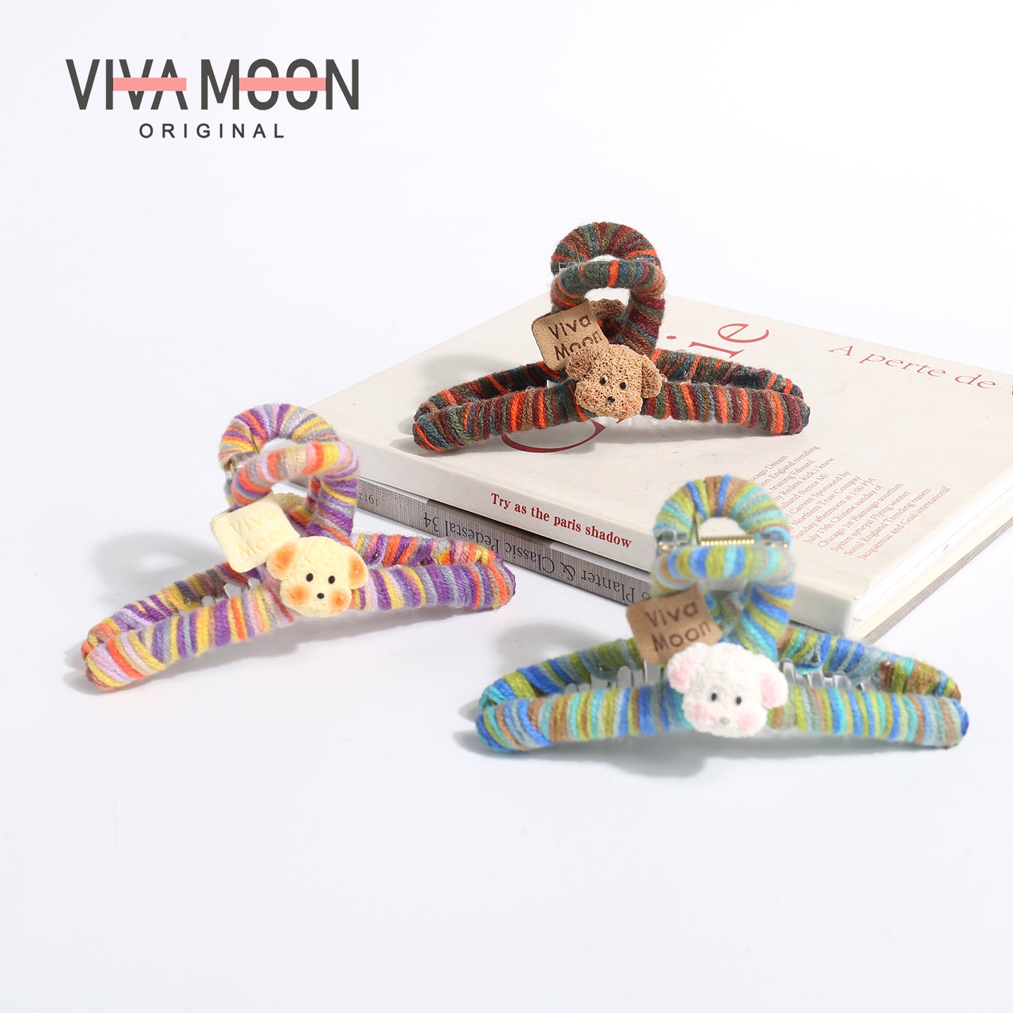 Koreya üslubunda şirin bala caynaq sancağı, sevimli və sadə iplik saç sancağı, böyük ölçülü, başın arxası üçün, yuxarı baxan saç sancağı, payız və qış saç aksesuarı.