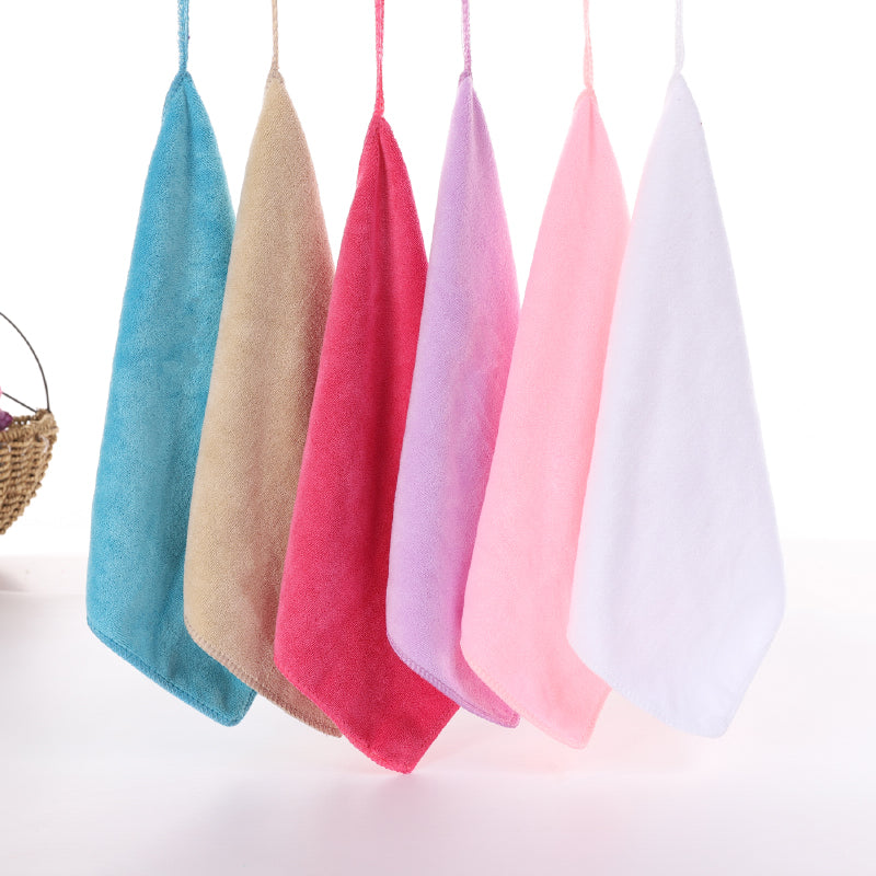 10 paket qalınlaşdırılmış uşaq bağçası qarmaqlı kvadrat dəsmallar, təmizlik üçün təmiz cır-cındır, su uducu və tüysüz gözəllik dəsmallarının topdan satışı