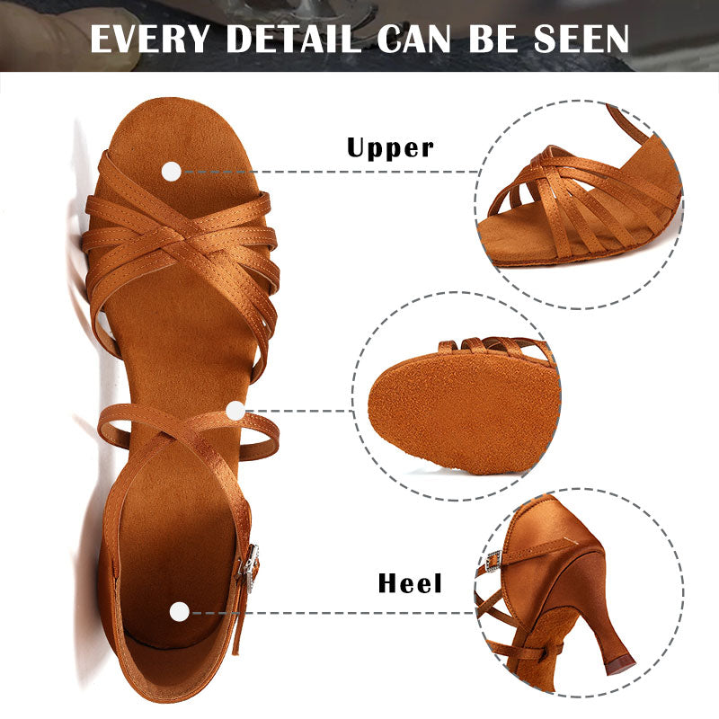 Qadın Latın Rəqs Ayaqqabıları Yüksək Heels Tango Party Rəqs