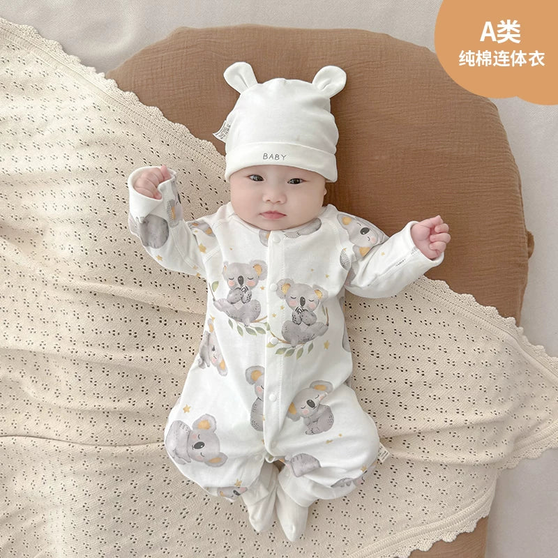 Payız, oğlan və qız uşaqları üçün körpə geyimləri, pijamalar, yeni doğulmuş körpələr üçün alt paltarları, yaz və payız üslubları, təmiz pambıq əsas təbəqə, erkən payız geyimləri