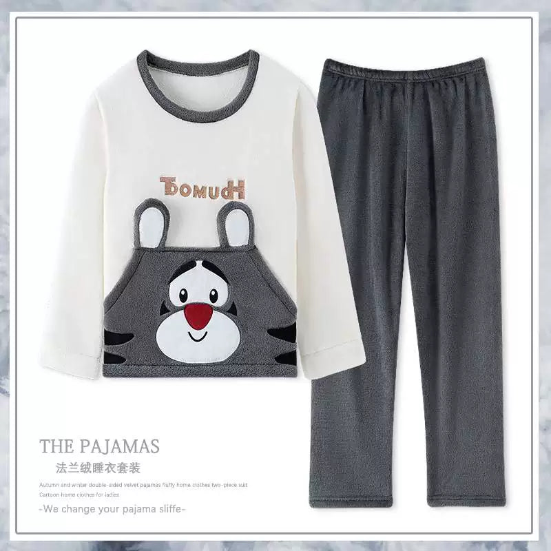 cütlük pijama dəsti qış qadın kişilər pijama ev geyimləri pijama