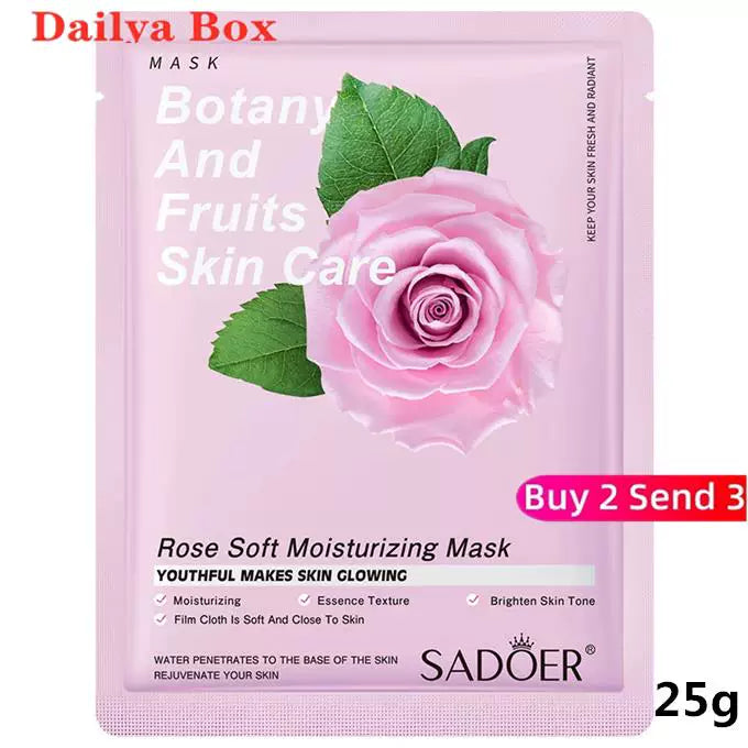10 ədəd Bitki Üz Maskası Gözəllik Dəri Baxımı Üz Maskaları Kosmetika