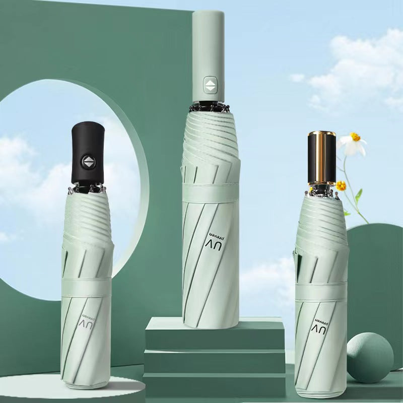 UV tam avtomatik çətir vinil günəşli çətir qatlanan reklam hədiyyə çətir günəş kölgəsi günəş çətiri çox sayda xüsusi loqo