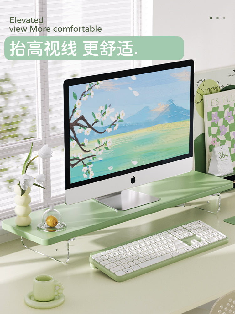 Sadə ins üslublu iş masası monitoru yüksək stend masa üstü monitoru qaldırılmış baza stolu masası genişləndirilməsi saxlama rəfi notebook ekran gücləndirici braket klaviatura saxlama rəfi