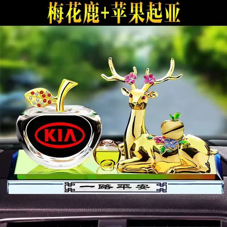 Alaşımlı Maral Avtomobil loqosu Avtomobil bəzəkləri Yeni məhsullar Avtomobil mərkəzi konsolu Deer Ping An ətir oturacağı Aromaterapiya avtomobil bəzəkləri