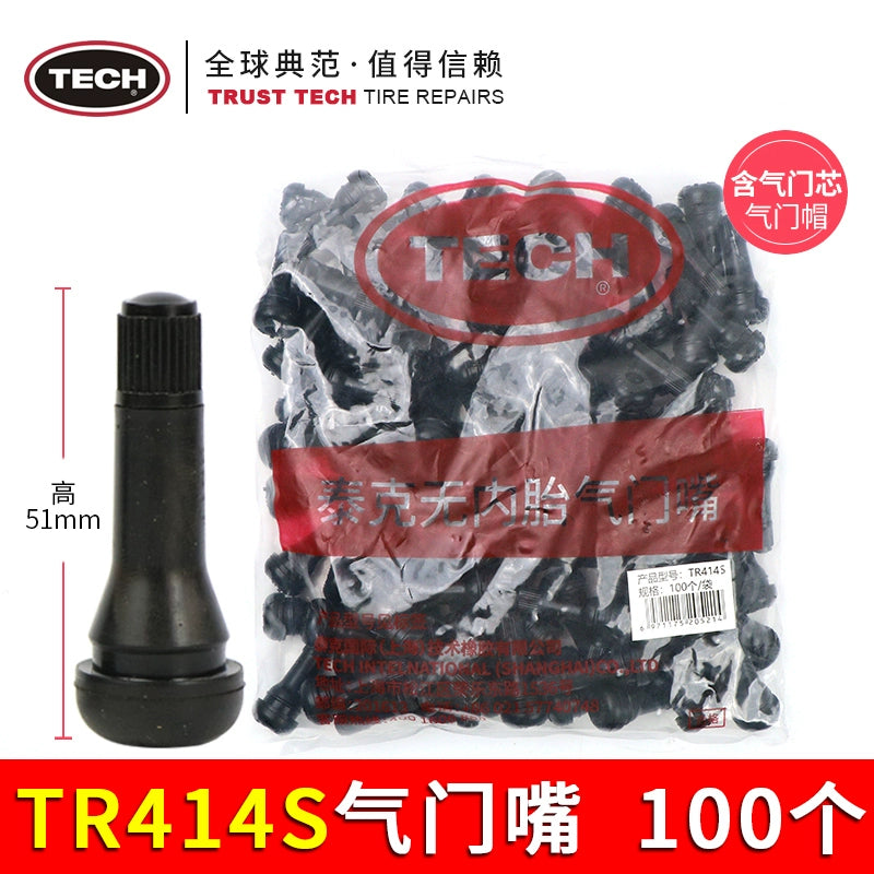 Orijinal mallar Tek rezin klapan Avtomobil təkəri Vakuum təkəri Şişmə klapan Əsas hava ucluğu TR413 414