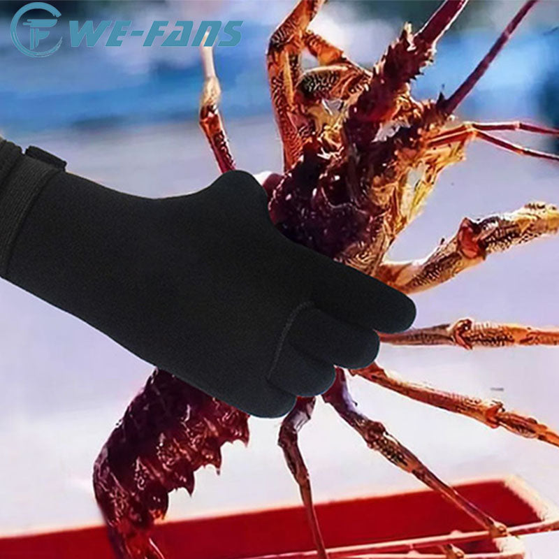Kevlar 3 mm dalğıc əlcəkləri kəsilməyə və aşınmaya davamlıdır Kevlar balıq ovu və ov əlcəkləri 5 mm isti, deşilməyə davamlıdır və dalğıc üçün sürüşməyə davamlıdır