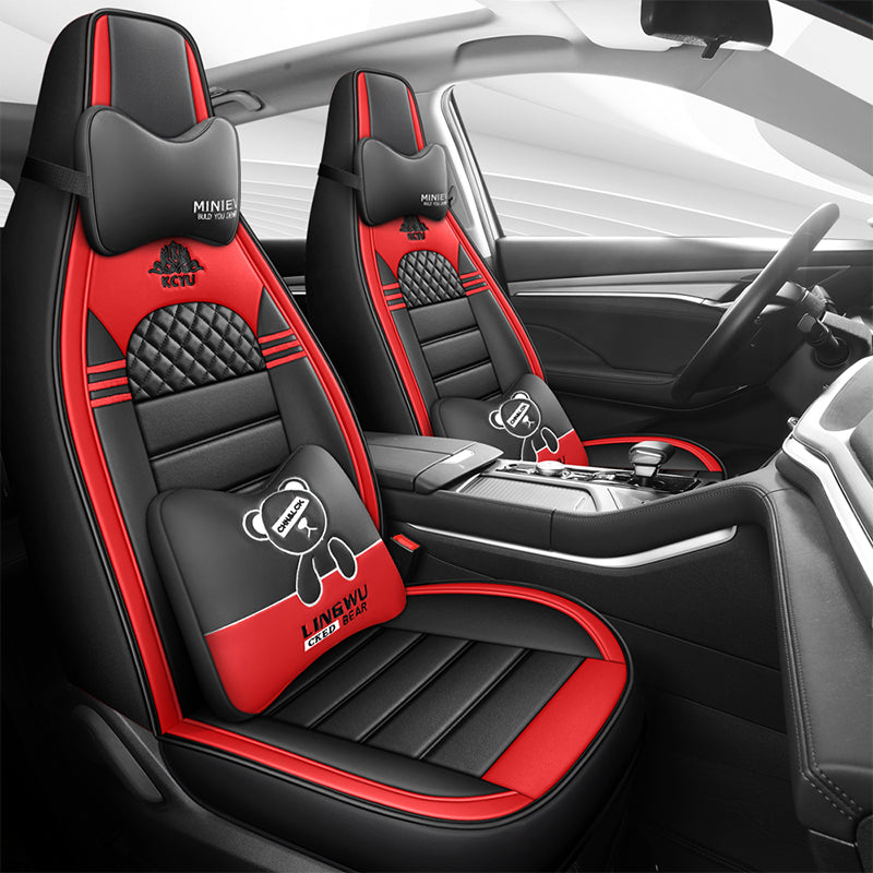 Suzuki Alto Dynamic Edition Lüks Cizgi Filmi Avtomobil Oturacaqları Üzlükləri, Bütün Mövsümlər üçün Universal Tam Örtüklü Oturacaq Yastıqları, Xüsusi Oturacaq Yastıqları