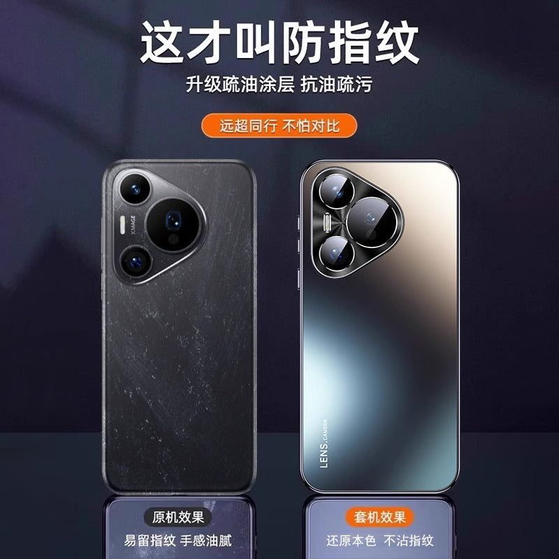 [Super düşməyə qarşı] Huawei pura70pro mobil telefon qutusu pura80ultra lens üçün uyğun olan yeni şaxtalı şüşə qoruyucu örtük hər şey daxil p60 payız əleyhinə 2024 yüksək səviyyəli niş por+xarici x