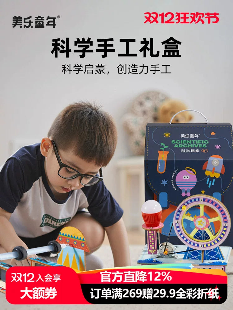 Şagirdlər üçün Melody Childhood Elmi Təcrübə Dəsti, Əl İşləri, Oğlan və Qızlar üçün Təhsil STEM Oyuncaqları, Milad Hədiyyəsi