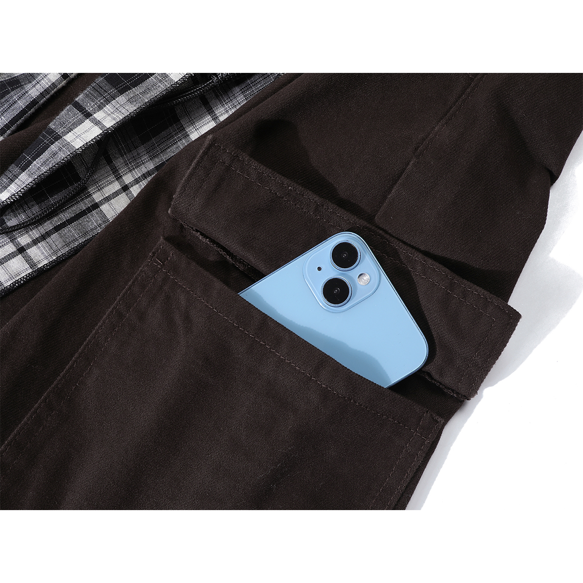 Chorlisa Retro Gündəlik Yük Şalvarı Qadınlar üçün 2025 Yeni Payız Maillard Yüksək Belli Seksual Geniş Ayaqlı Cins Şalvar