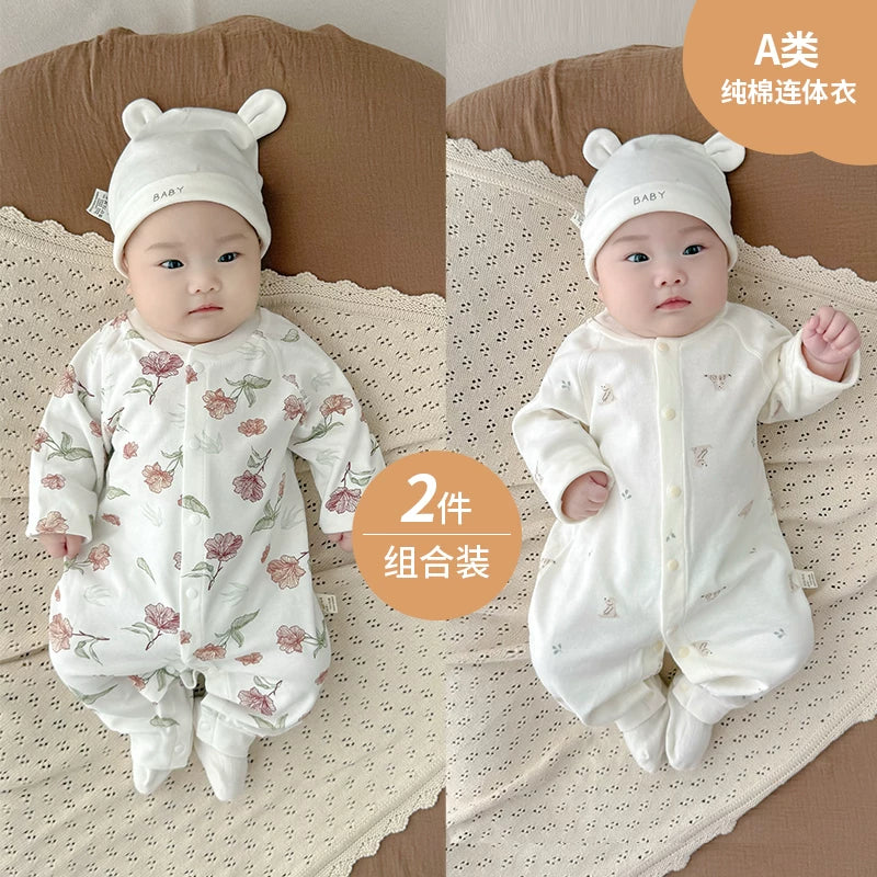 Payız, oğlan və qız uşaqları üçün körpə geyimləri, pijamalar, yeni doğulmuş körpələr üçün alt paltarları, yaz və payız üslubları, təmiz pambıq əsas təbəqə, erkən payız geyimləri