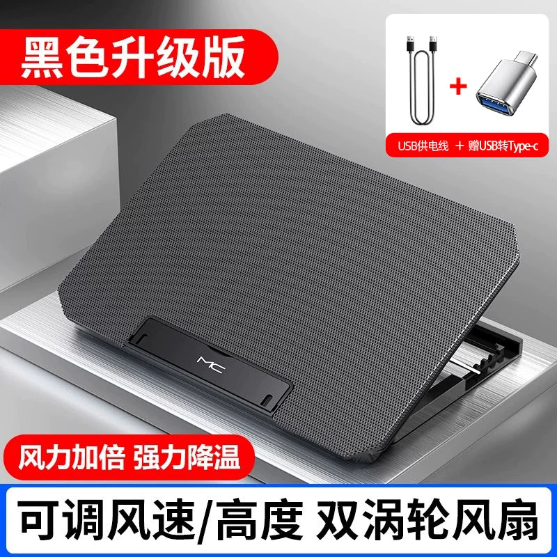 Apple mac notebook radiatoru macbook pro14 kompüter air13 soyutma bazası portativ stend ventilyatoru su soyutma artefaktı 15 düymlük səssiz boşqab rafı soyuducu 16 pad üçün uyğundur