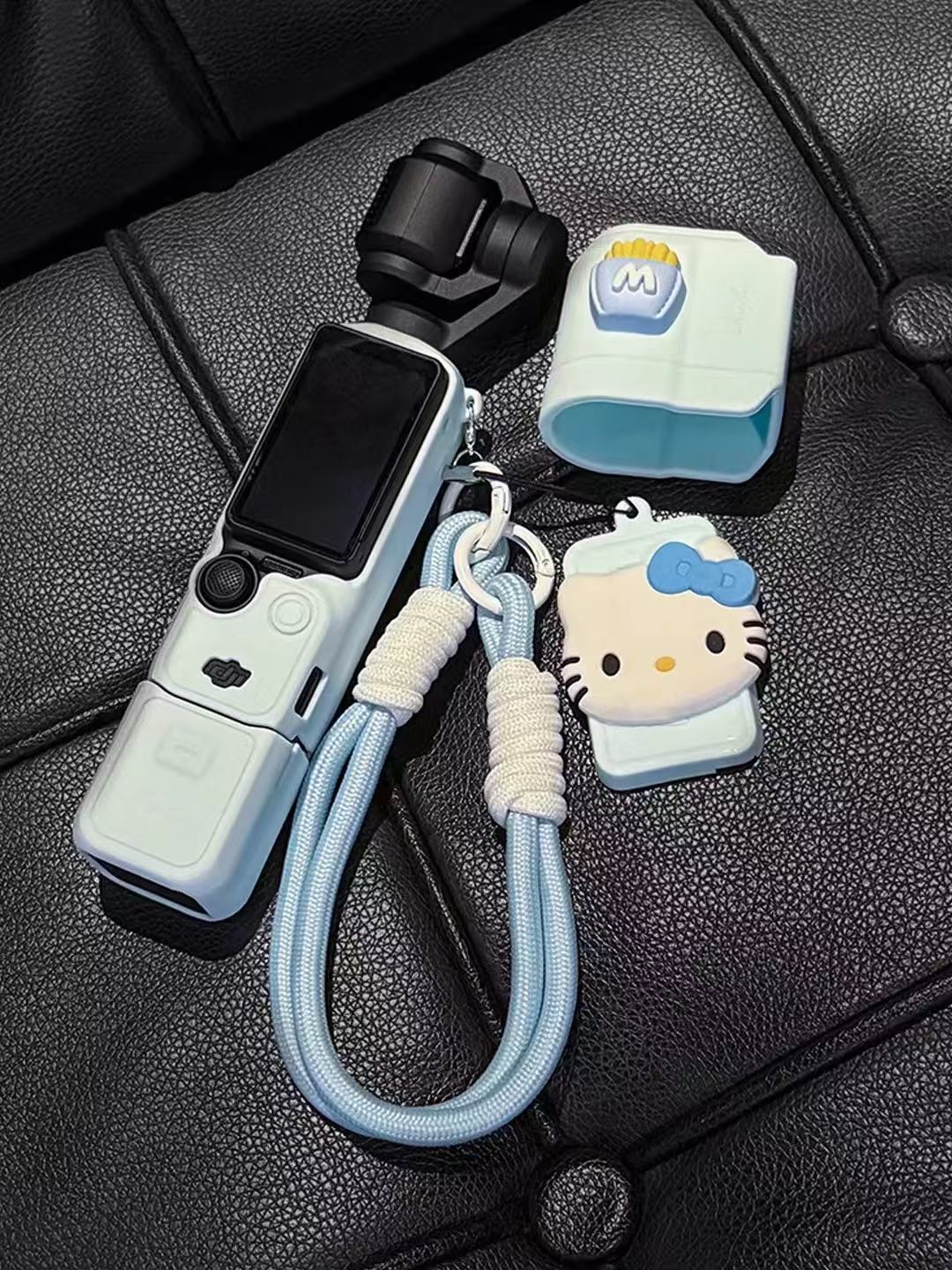 Sevimli kitty DJI pocket3 silikon qutu qoruyucu yumşaq plastik cib gimbal idman kamerası aksesuarları qoruyucu qutu