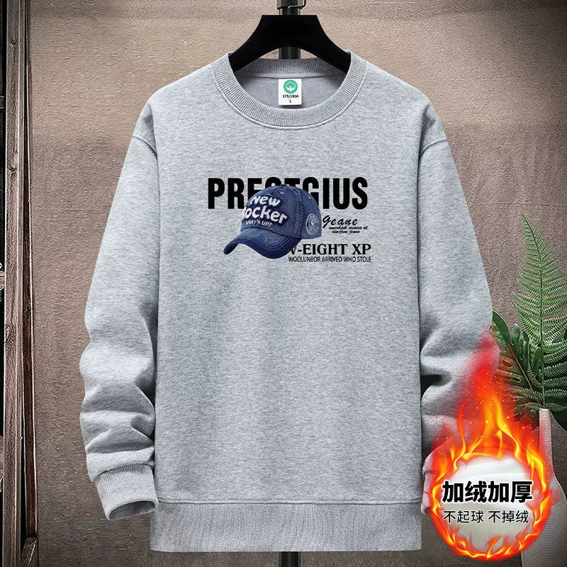 Yeniyetmələr və tələbələr üçün payız/qış təmiz pambıqdan hazırlanmış yun yaxalıqlı sviter, boş oturan gündəlik kazak alt qatı, qalın və isti top