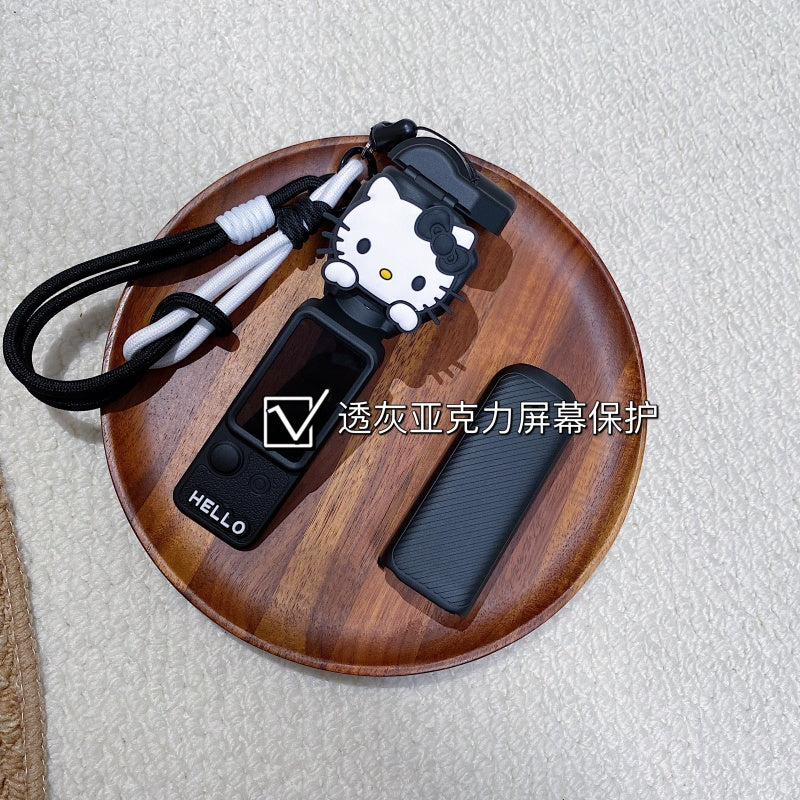 DJI pocket4/3 qoruyucu qabıq, maqnit çevirmə örtüyü, düşməyə qarşı, sevimli çarpaz kordon, gimbal saxlama qutusu üçün uyğundur
