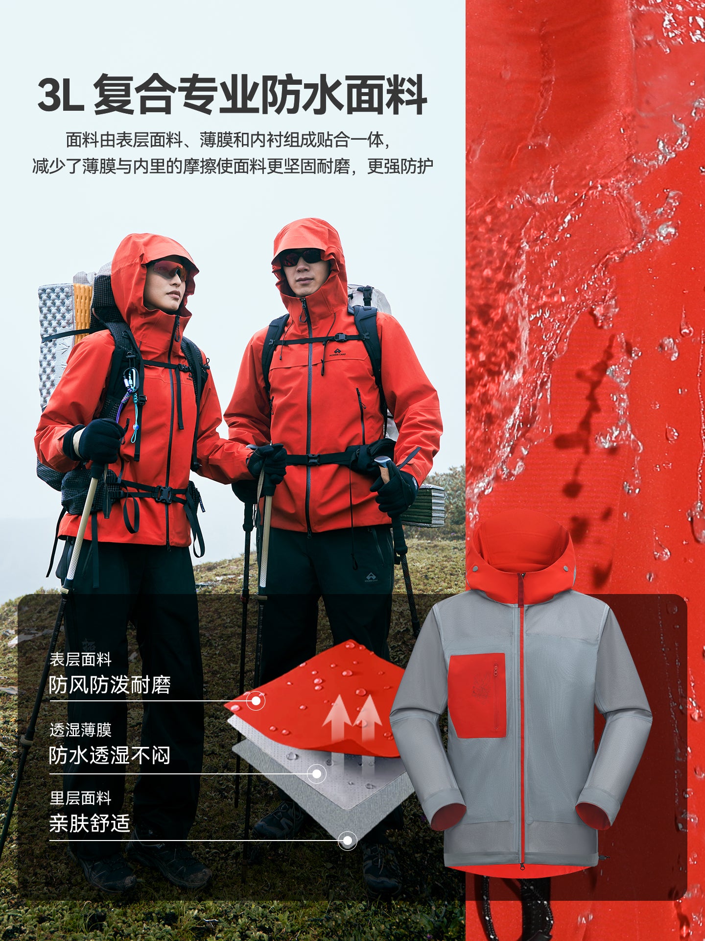 Lin Gengxinin eyni stili [Suzaku PRO Gödəkçə] Pathfinder açıq sərt qabıqlı alpinizm geyim qrupu kişi və qadın gödəkçələrini satın alır