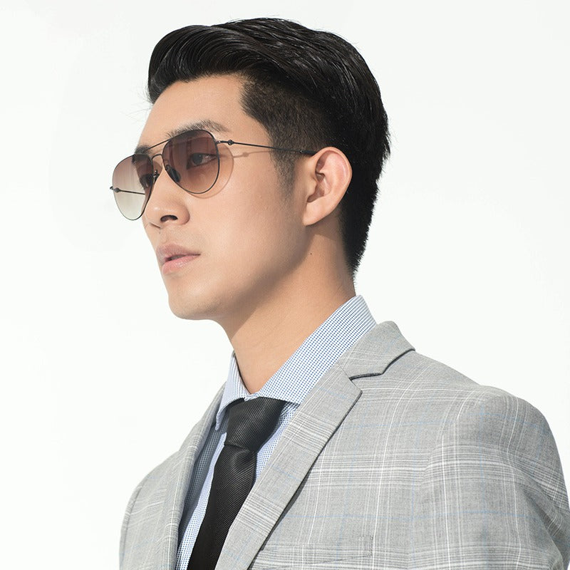 Xiaomi Mijia TS günəş eynəyi aviator günəş eynəyi kişi anti-UV qadın sürücülük polarize eynək günəş eynəyi