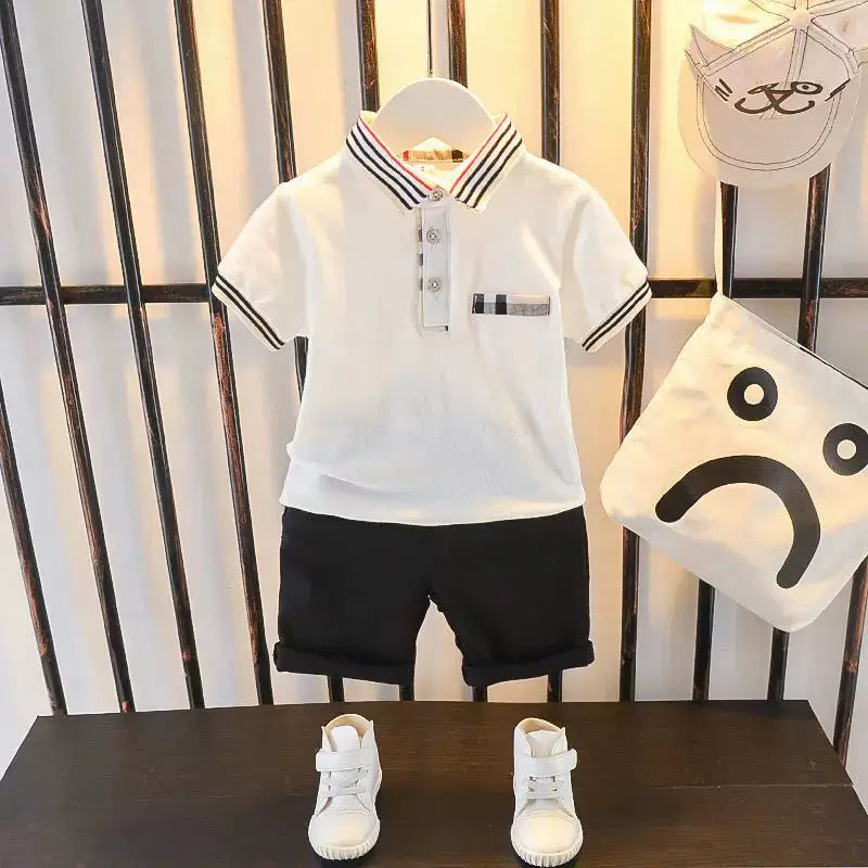 Geyimlər körpə uşaqlar oğlan oğlanlar üçün futbolka şort uşaq uşaqları üçün