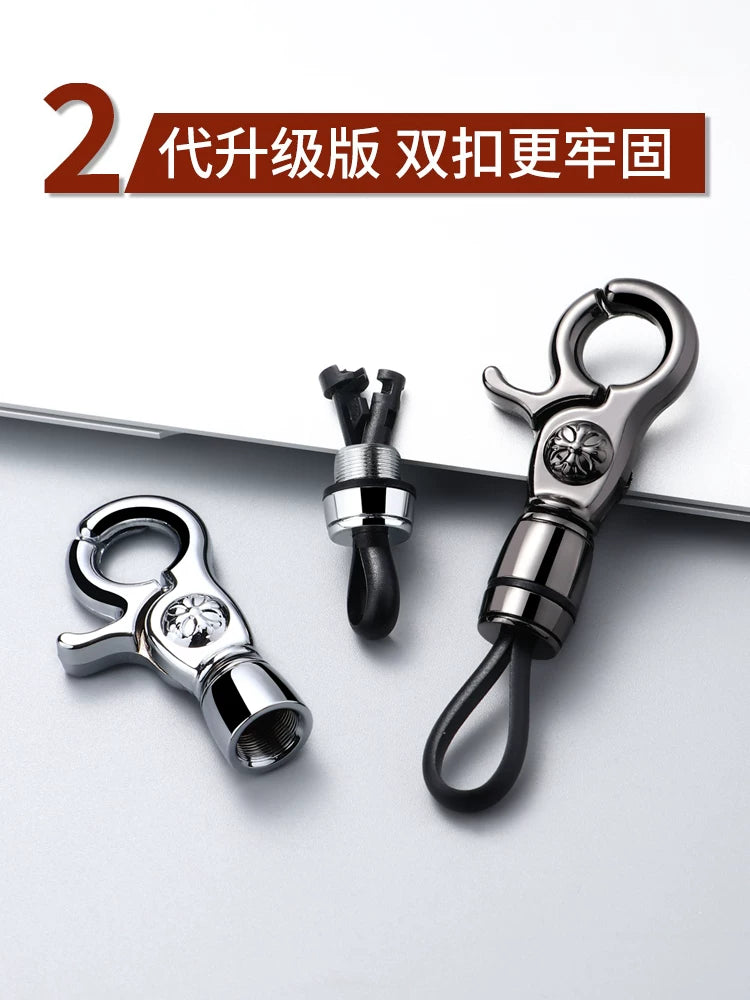 High-end car key chain for men, simple universal combination, convenient key chain, anti-lost necklace buckle