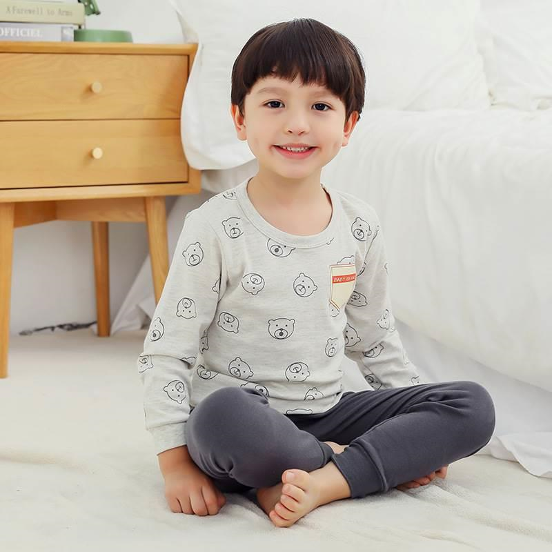 2023 Payız-Qış Uşaq Pijama Dəstləri Qız Oğlan Geyimləri P