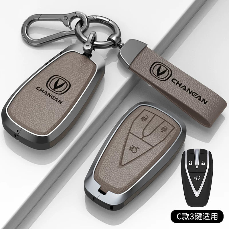 Chang'an açar örtüyü CS75/CS35/CS55/X5 PLUS Yidong Lumin/uniz/K/T Yida orijinal dəri çanta