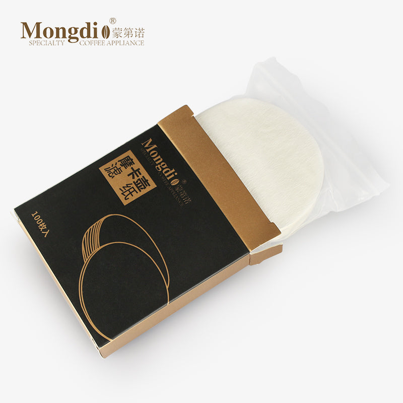 Monqdio Moka Qazan Filtr Kağızı Buz Damcısı Qazanı Əl Dəmlənmiş Qəhvə Filtr Kağızı №6 Dairəvi Damcılı Qəhvə Kağızı 100 Əd.