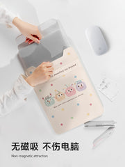 SUYA Suya sevimli furball noutbuk çantası Huawei matebook 14 düymlük Apple macbookneo/air13 Xiaoxin qoruyucu örtük qızlar planşet ipad saxlama çantası üçün uyğundur