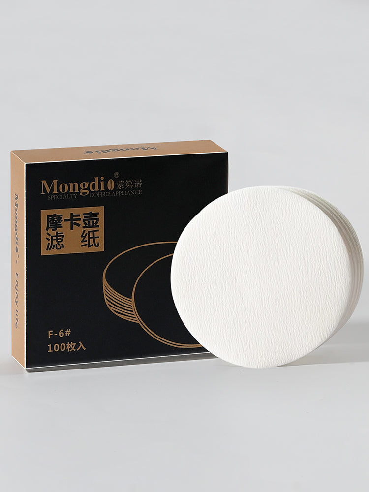 Moka qab buz damcı qabı dairəvi damcı tip № 3 № 6 № 9 100 həbşəkilli filtr kağızı əl ilə dəmlənmiş qəhvə filtr kağızı