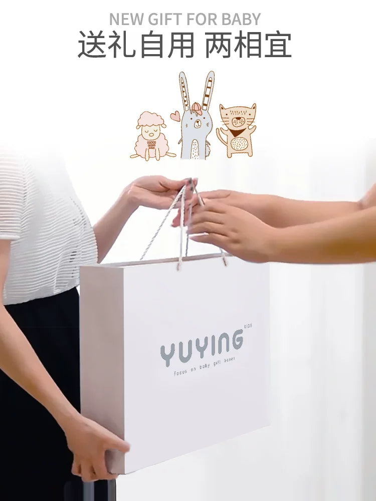 Yenidoğulmuş körpə geyimləri hədiyyə qutusu payız və qış dəsti, yeni doğulmuş körpənin bir aylıq qeyd etmə hədiyyəsi, yüksək səviyyəli ləvazimatlar