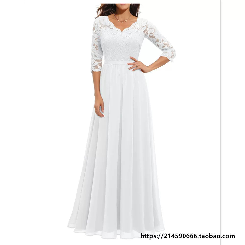 Şifon Donlar Qadınlar üçün Axşam Donu Toy Geyimi üçün Geyim