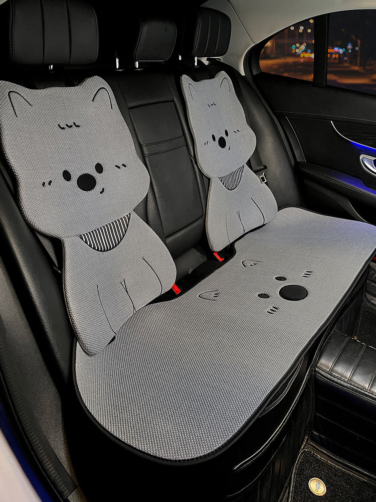 Avtomobil oturacaq üzlükləri, bütün mövsümlər üçün, premium kətan parçalar, sevimli, 25 üslub.