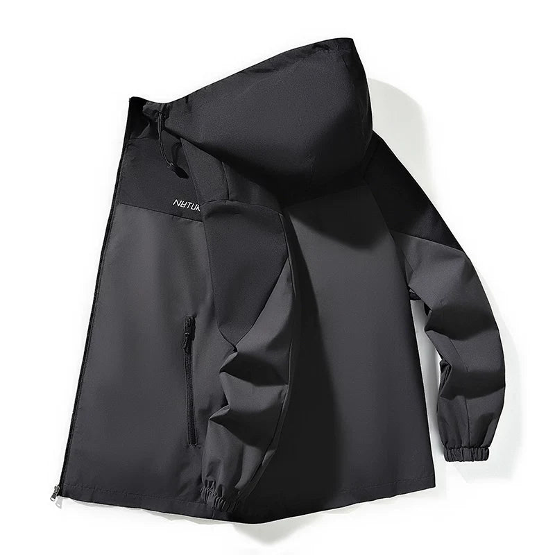 Yun astarlı, qalınlaşdırılmış kişi payız və qış paltosu, gündəlik, çoxfunksiyalı, kapşonlu gödəkçə, külək keçirməyən, suya davamlı, açıq hava kişi geyimləri, külək keçirməyən gödəkçə